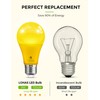 LOHAS Dusk to Dawn Bug Light Bulb Outdoor, A19 Yellow