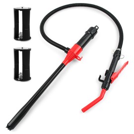 Knoweasy Battery-Powered Transfer Pump, Portable Electric Siphon for Gas, Diesel, Water, 2.2 GPM Flow, 16-Inch Tube Fits 3-5 Gal Cans, Multi-Purpose Fluid Extractor and Oil Mover