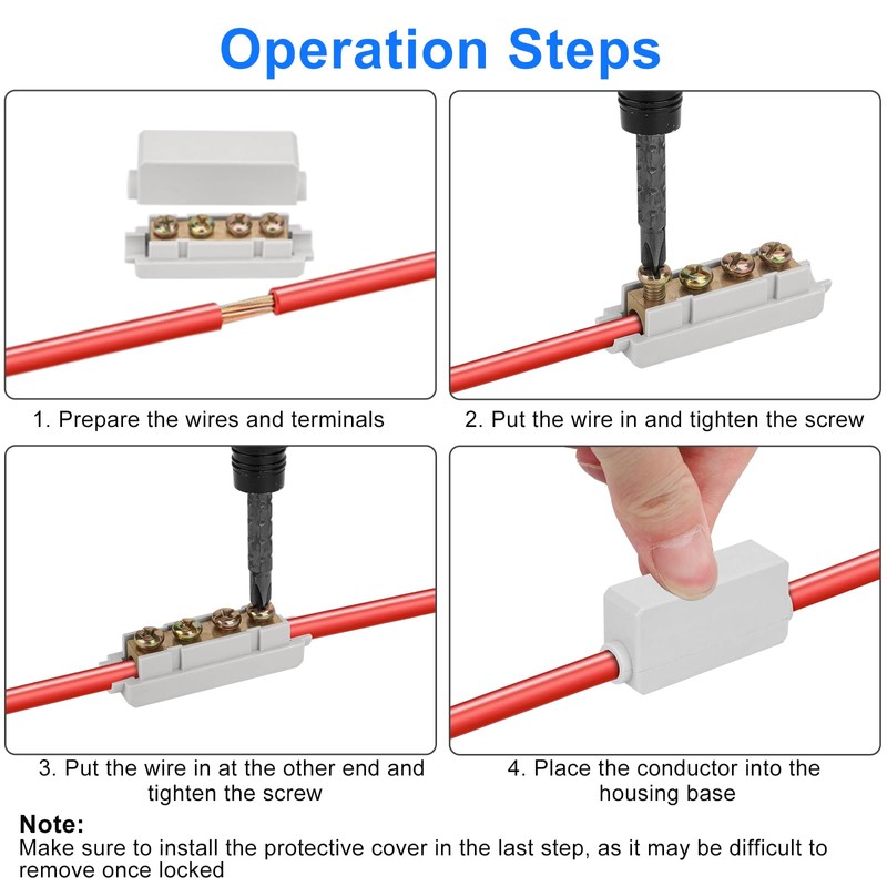 Linkstyle 10PCS 4 AWG Wire Connector Nut Kit, 1 in