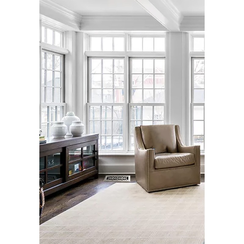 Decor Grates SPH410-NKL Scroll Floor Register, 4x10, Brushed Nickel Finish