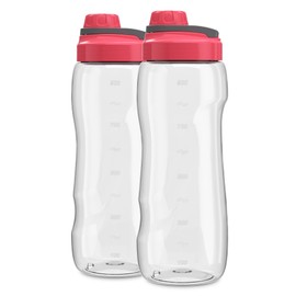 Torosqui | 2 Botellas De Agua 1 Litro Anti Derrame | Libre De Bpa | Termo agua | cilindros para agua con Gran resistencia | agarre ergonómico y cómoda | Thermos libres de fugas | Color Rosa