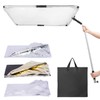 Fomito Portable Hand-held Scrim Flag 39x39 inch / 100x100cm Light