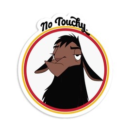 No Touchy Kuzco Llama New Groove Sticker Decal Notebook Car Laptop 5"x5.5"