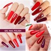 Shining She Semi-Permanent Nail Polish, 6 Colors Ruby Red Deep