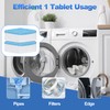Qneiaym 24 Pack Washing Machine Cleaner Tablets - Deep Clean,