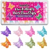 Mini Butterfly Hair Clips, 32Pcs Y2K Claw Clips Rainbow Plating