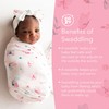 SINCERELY COZY Luxury Rayon from Bamboo Headband & Baby Swaddle