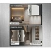 2 Pack Heavy Duty 3-Way Adjustable Hinges for 180 Degree