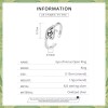 TENDER LIHOME Anillo Protección Ojo Turco Plata .925 Mujer Ajustable