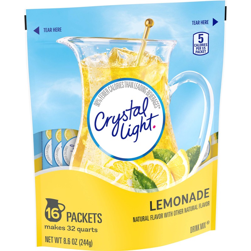 Crystal Light Sugar-Free Lemonade Naturally Flavored Powdered Drink Mix 16