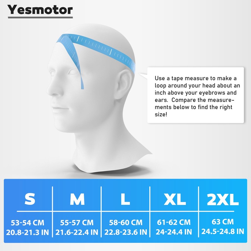 Yesmotor Half Helmet Polo Cap Half Shell Open Face Motorcycle