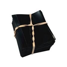 55 x 60 mm Black Shrink Sleeve for Liquor Bottles, Beverage Bottles, Sauce Bottles and More. [Compatible Diameter Range: 1” – 1 1/4”] - Bundle of 200