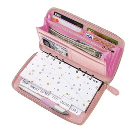 Cash Envelope Wallet All in One Budget System with 12x Tabbed Cash Envelopes, 12x Monthly Budget Cards,1x Yearly budget planner sheet Complete Money Organizer Set for Cash RFID Protection