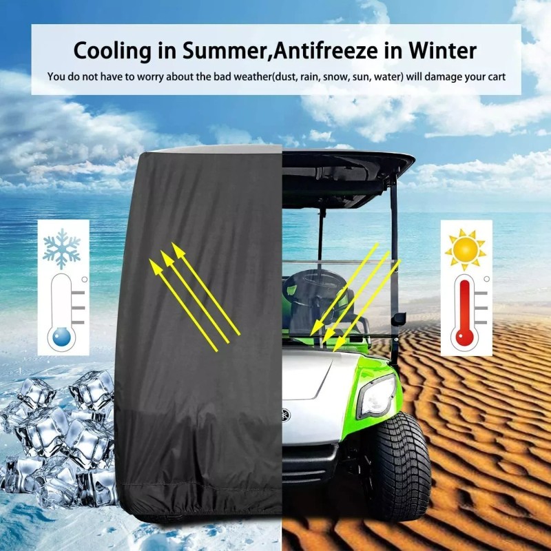 GOODFITMENT Heavy Duty Golf Cart Cover 4 Passenger Seat Waterproof