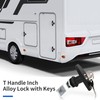 ACBungji 2pcs T Handle Lock Lock Rear Fixing Tool Box