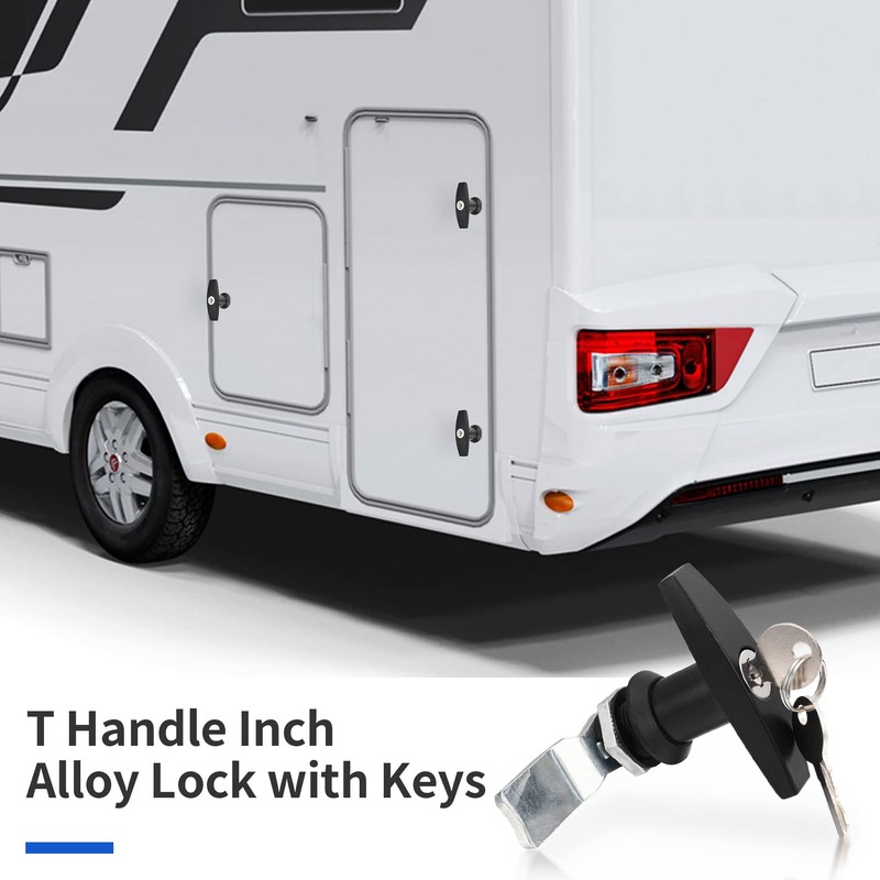 ACBungji 2pcs T Handle Lock Lock Rear Fixing Tool Box