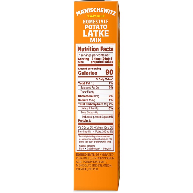 Manischewitz Homestyle Potato Latke Mix, 6oz (2 Pack) Gluten Free,