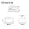 FSJEE 100Pack Mounting Fixing Clips with Screw, and 50Pack Self-Adhesive