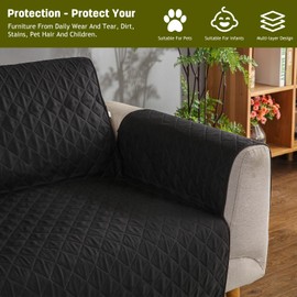 PETCUTE Armchair covers recliner chair cover relax armchair cover Quilted Mordern sofa covers Anti Slip furniture protector