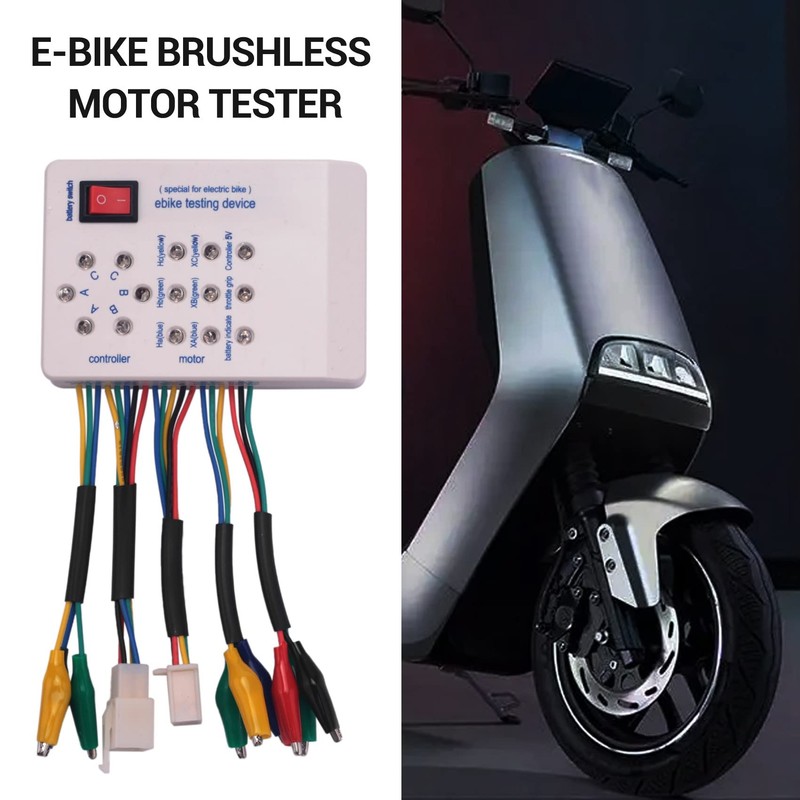 Pvcqjkd 24V/36V/48V/60V/72V Electro Car E-Bike Scooter Brushless Motor Controller Tester