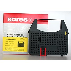 Kores G163CFS Compatible Ink Ribbon for Typewriter, C-Film for Model Olympia ESW 3000, Black
