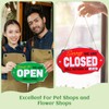 PETCEE Close Open Sign for Business - 11.8"x6.6" Closed Open
