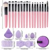 Makeup Brush Set with Soft Bristles for Foundation, Powder, Blush,