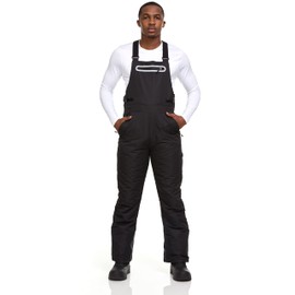 Arctic Quest - Overol para Hombre con Aislamiento para Nieve y esquí, Pantalones de Nieve, Snowboard para Hombre, para Pesca, Caza, Motos de Nieve, Negro Vivo, XX-Large
