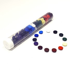 Button Clothing Button 144pcs/Tube Resin Hemisphere Many Colors and Sizes Plastic Craft Sewing Crafts (000, 18mm)
