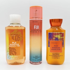 FIJI Sunshine GUAVA-TINI 3-Piece Bath & Body Bundle | Shower Gel, Fine Fragrance Mist and Body Lotion
