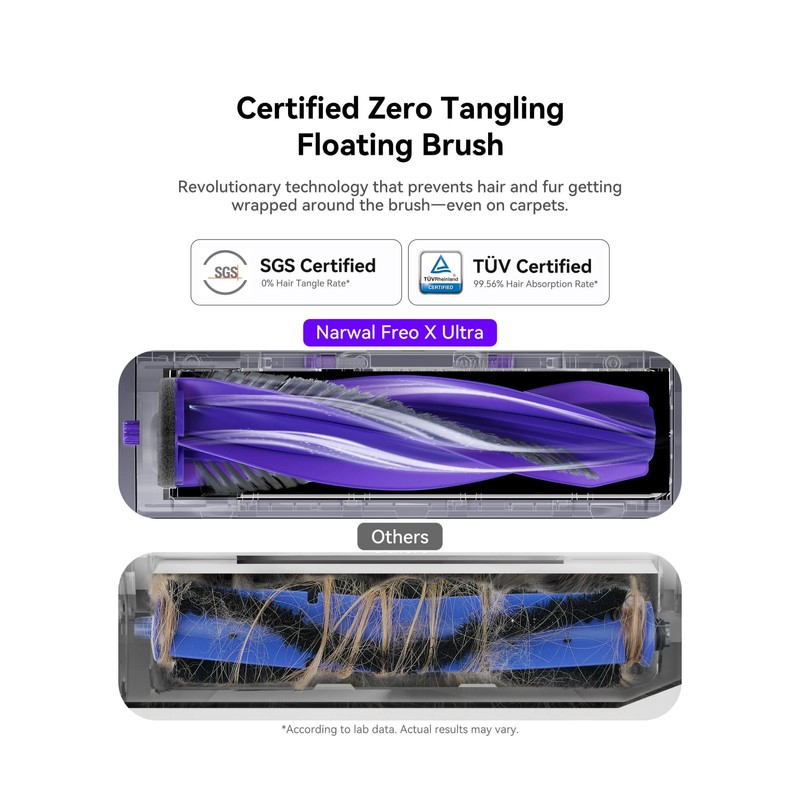 Narwal Robot Vacuum and Mop Zero-tangling Floating Brush (Model: Freo
