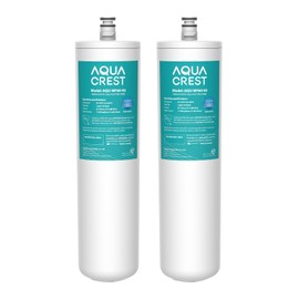 AQUA CREST DW80/90 Under Sink Water Filter, Replacement for Aqua-Pure® AP-DW80/90, AP-DWS1000, Kohler K-201-NA, Kohler K-202-NA, NSF/ANSI 42 Certified, 2 Pack, Model No.WF60-80/90