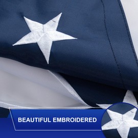 FLAGPARK Ohio State Flag 3x5 Ft OH Flags Heavy Duty Ohio Flag Embroidery for Outdoors Banner with 2 Brass Grommets