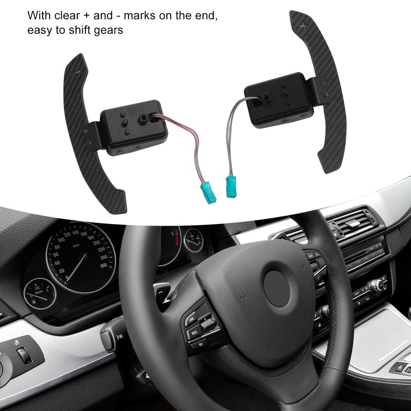 Steering Wheel Shift Blade Clear Marks Easy Operation Magnetic Carbon