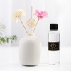 Set of 4 White Ceramic Vase for Flower, Small Decorative