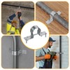 20 PCS Fence Post Brackets, 2-3/8 Steel to Wood Fence