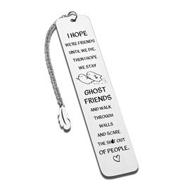 Funny Bookmark for Women Best Friend Birthday Gifts for Female Frienship Bookmark Gifts for Bestfriend Bestie I Hope We're Friends Until We Die Book Mark for Reading Accessories for Women Girls