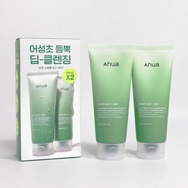 Anua Houttuynia cordata quercetinol pore deep cleansing foam 150ml double plan / 아누아 어성초 쿼세티놀 모공 딥 클렌징 폼 150ml 더블기획