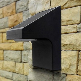 SolarCosa DR-3514-PBK Solar Cosa Solar Wall Spotlight