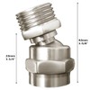 Shower head Swivel adapter,ball joint povit for overhead/handheld shower head,shower