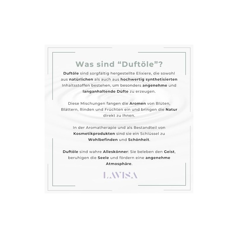 LAVISA Goloka Duft?l - Naturdfte fr Aromatherapie, Raumduft, Diffusor, Duftlampe
