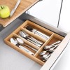 Clicmania Organizador De Cubiertos Madera Cajon Cocina Divisiones