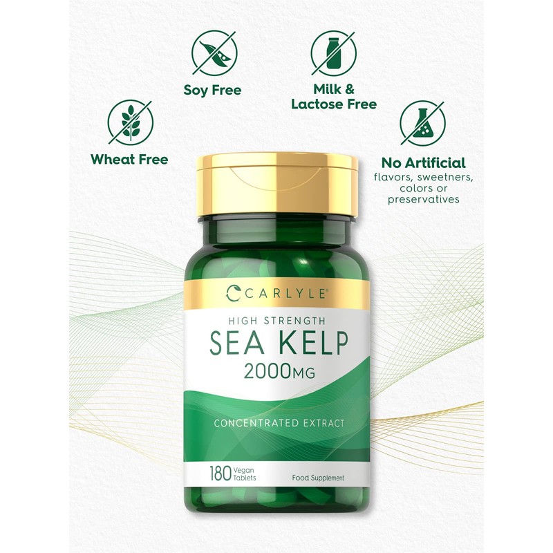 Sea Kelp 2000mg | 180 Vegan Tablets | Natural Source