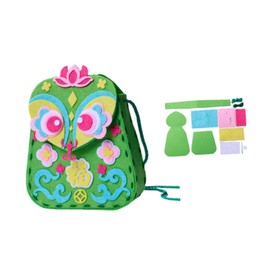 Dickly Bag Making Sewing Crossbody Chinese New Year Handbag Spring Festival for Children Purse Making Accessories DIY Sewing Kit, Green