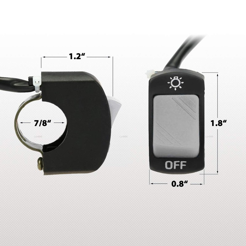 1 Piece Motorcycle Handlebar Switch On Off Button Bicycle Motorcycle