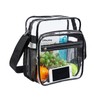 Clear Messenger Bag PVC Waterproof Visible Zipper Design Crossbody Tote
