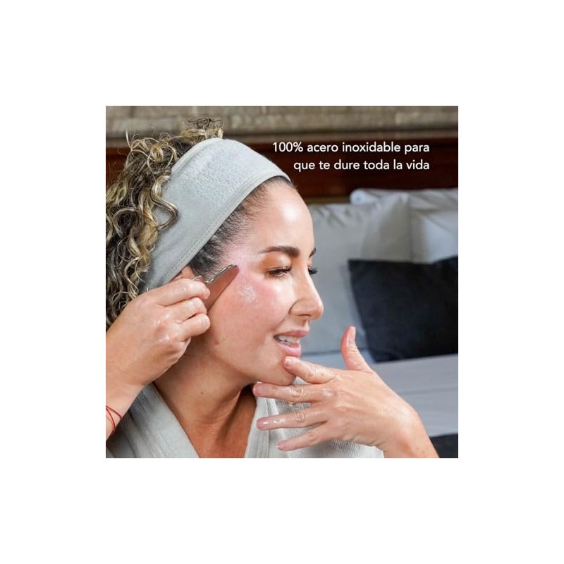 Gua Sha Marea Skin de Acero Inoxidable, Scraping | Tonifica