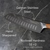 Swiss Diamond 7 Inch Santoku Knife - German Steel with