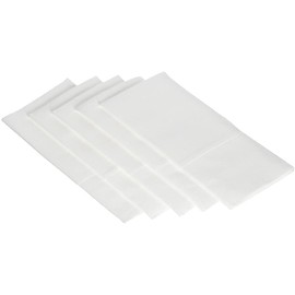 JEBBLAS Disposble Cloth Like Napkins Built-in Flatware Pocket,Wedding Party Linen Feel White Napkin, Prefolded for Silverware,100 Count