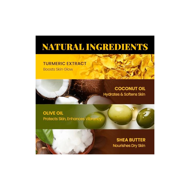 "Chillihaer "Exfoliante de cúrcuma CHILLIHAER para eliminar las axilas oscuras,